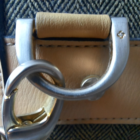 SAMSONITE Doctors Bag MCM Weekender Barrel Herringbone Rivets Strap Key Lock - Picture 11 of 16